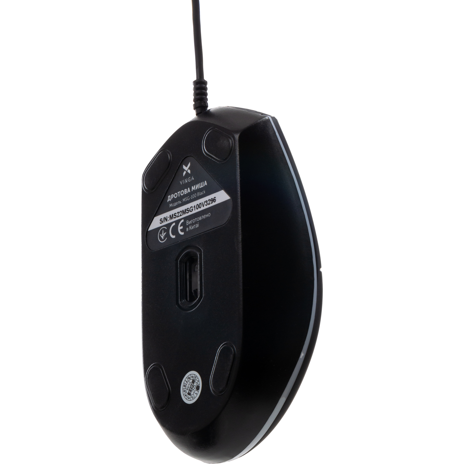 Мышка Vinga MSG-100 Black изображение 5
