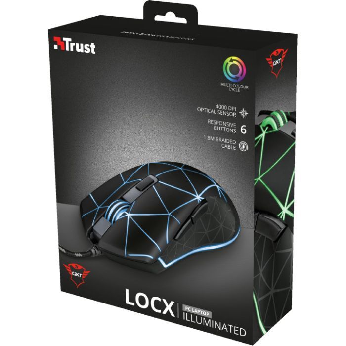 Мышка Trust GXT 133 Locx Black (22988) изображение 6