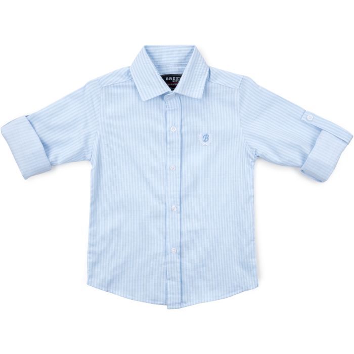 Рубашка детская Breeze в полосочку (G-363-74B-white) изображение 4