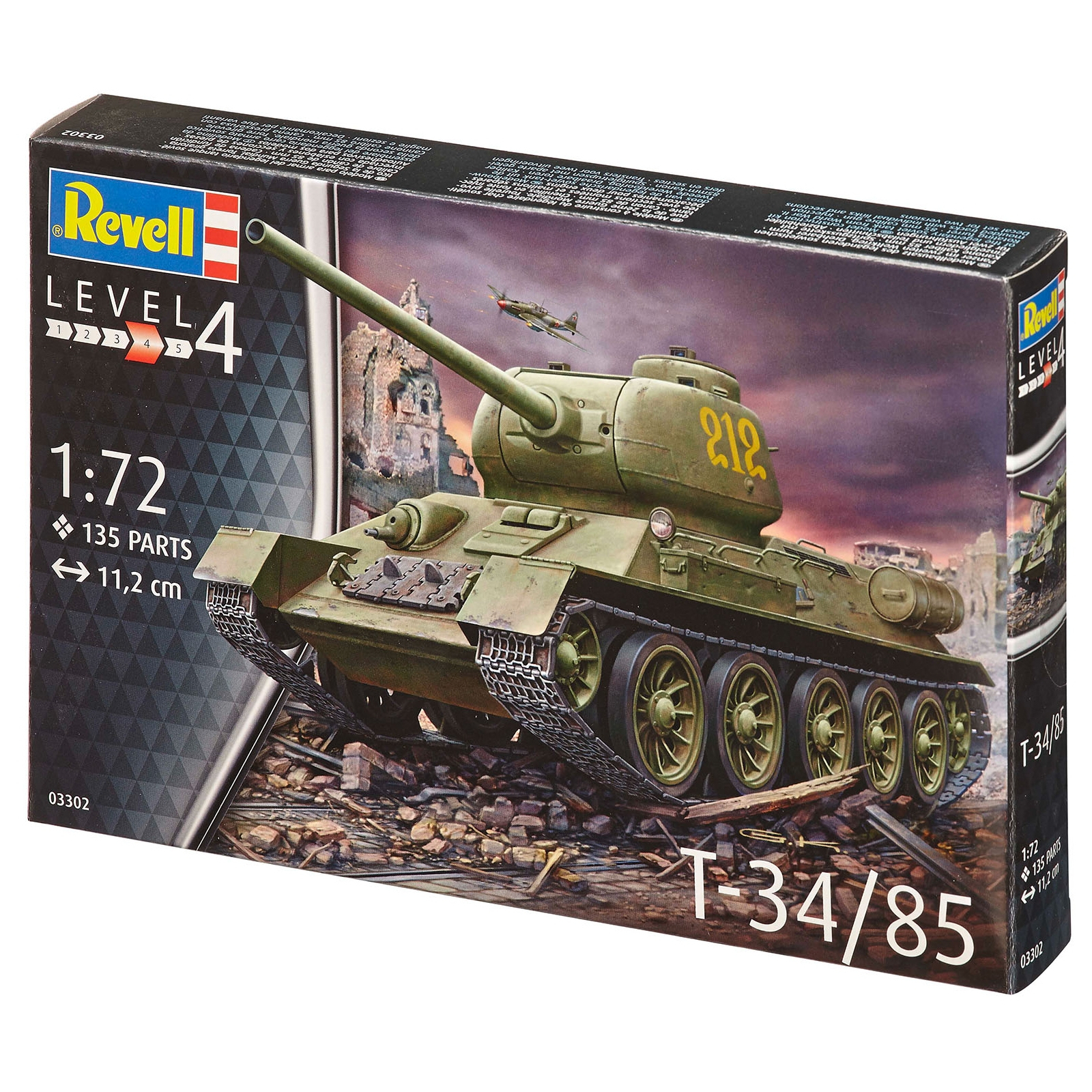 Збірна модель Revell Танк Т-34/85 рівень 4, 1:72 (RVL-03302)