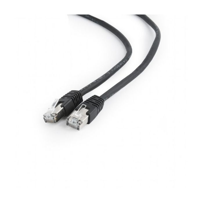 Патч-корд 3м FTP cat 6 Cablexpert (PP6-3M/BK)