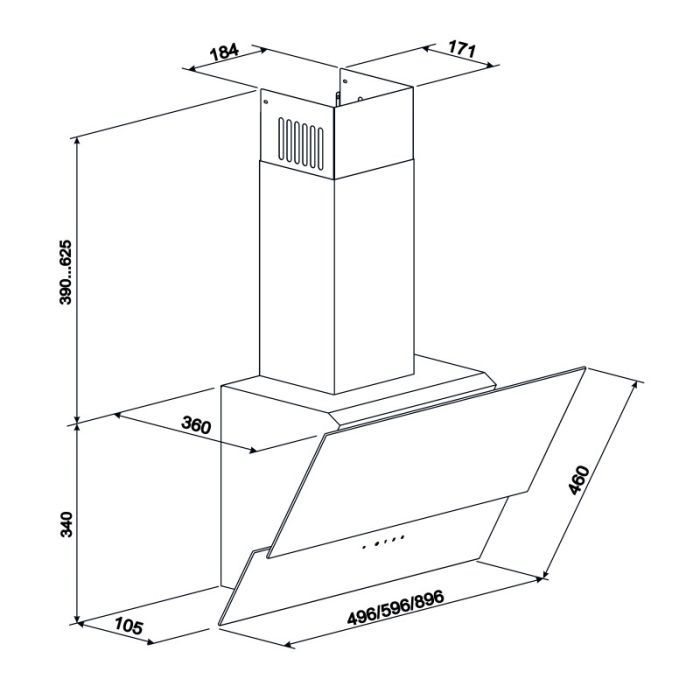 Витяжка кухонна Eleyus Element 1000 60 BG (Element100060BG) зображення 8
