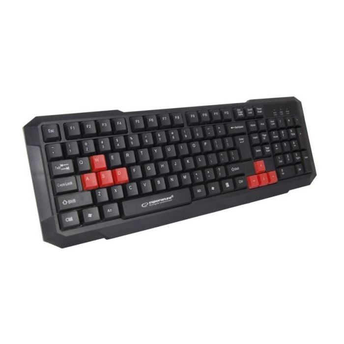 Клавиатура Esperanza EGK102 Red USB (EGK102RUA)