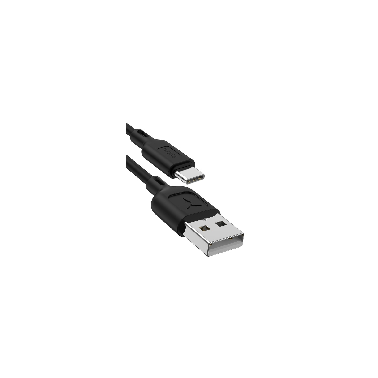 Дата кабель USB 2.0 AM to Type-C 1.2m Fast T-C829 Black T-Phox (T-C829 Black) зображення 2