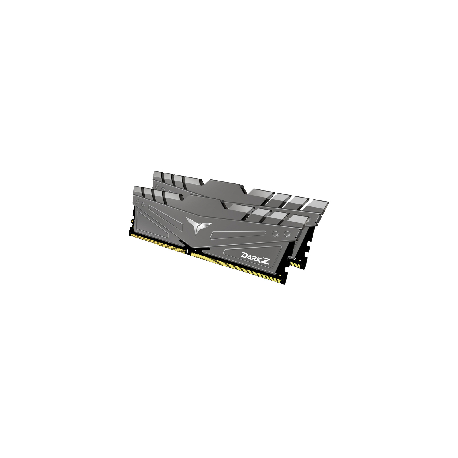 Модуль пам'яті для комп'ютера DDR4 16GB (2x8GB) 3200 MHz T-Force Dark Z Gray Team (TDZGD416G3200HC16CDC01) зображення 2