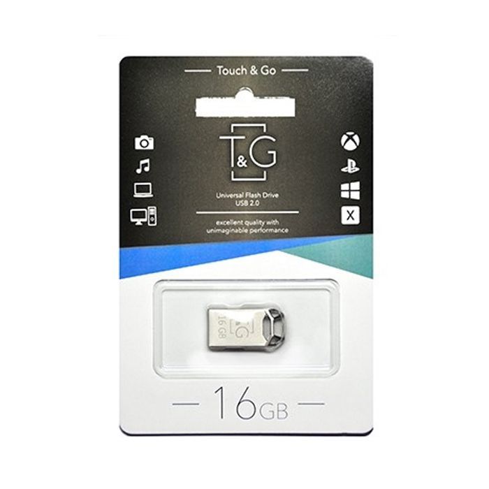 USB флеш накопитель T&G 16GB 110 Metal Series Silver USB 2.0 (TG110-16G) изображение 2