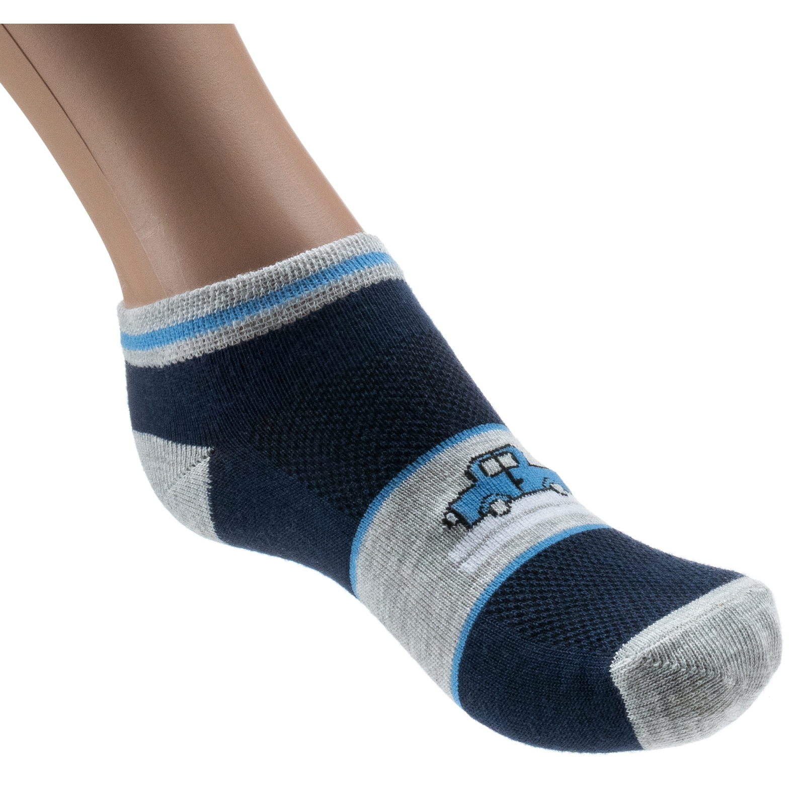 Носки детские UCS Socks с машинками (M0C0201-2023-5B-gray)