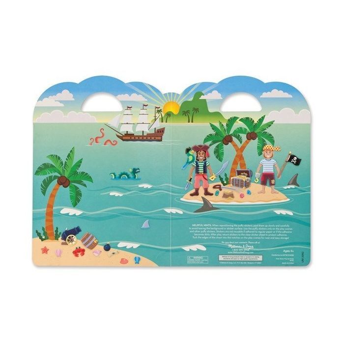 Набор для творчества Melissa&Doug Объемные наклейки Пираты (MD9102) изображение 3