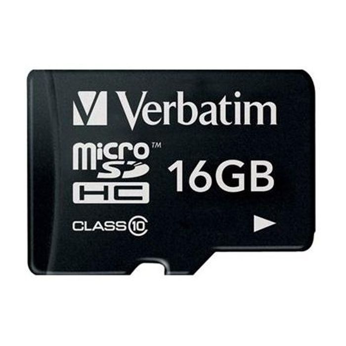 Карта памяти Verbatim 16GB microSDHC Class 10 (44082)