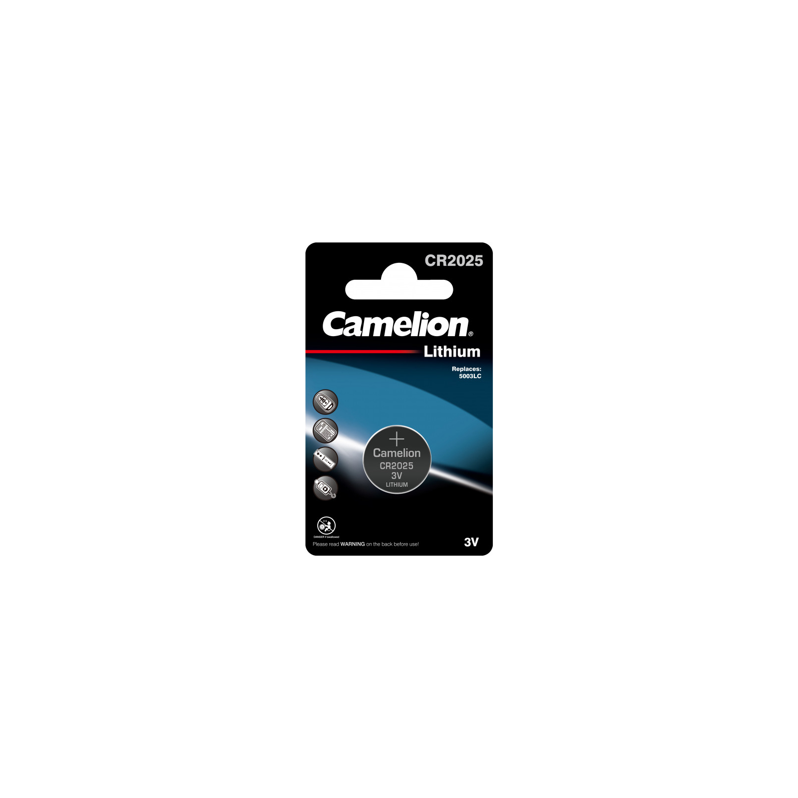 Батарейка CR 2025 Lithium * 1 Camelion (CR2025-BP1) (1493507)