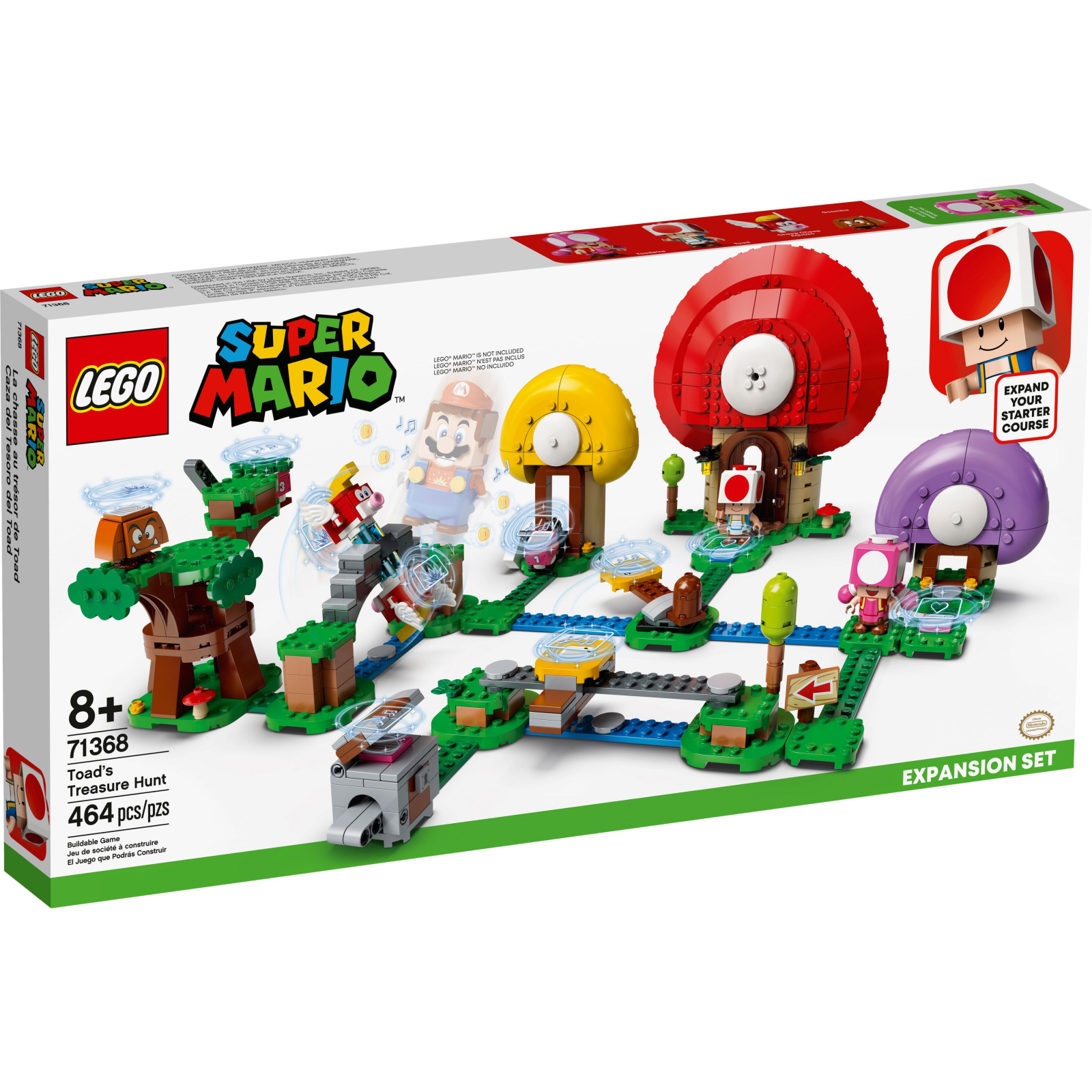 Конструктор LEGO Super Mario Погоня за сокровищами Тоада дополнительный набор (71368)