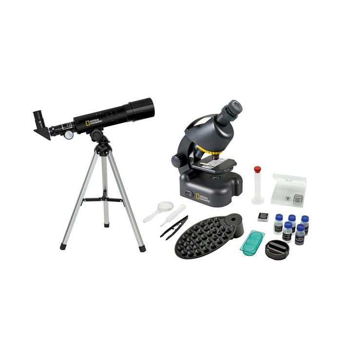 Микроскоп National Geographic Junior 40x-640x + Телескоп 50/360 + Кейс (926260)