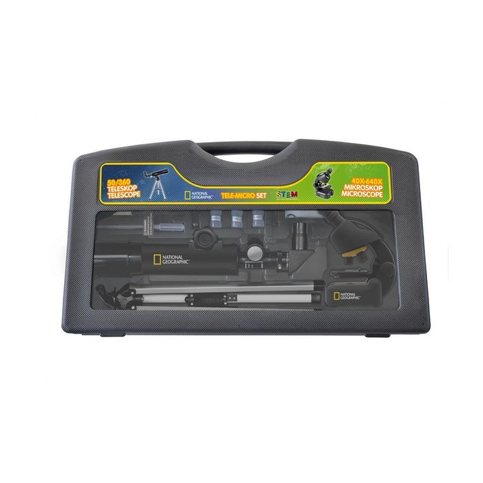 Микроскоп National Geographic Junior 40x-640x + Телескоп 50/360 + Кейс (926260) изображение 4