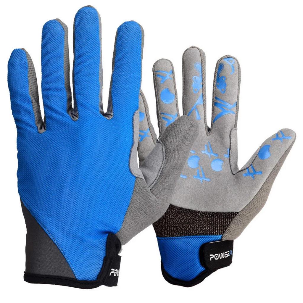 Велоперчатки PowerPlay 6566 Blue XL (6566_XL_Blue/Grey)