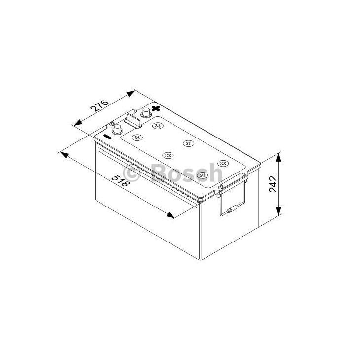 Аккумулятор автомобильный Bosch 225А (0 092 T50 800) изображение 5
