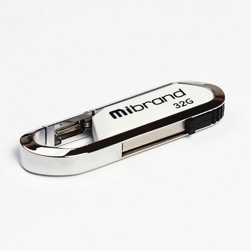 USB флеш накопичувач Mibrand 64GB Aligator White USB 2.0 (MI2.0/AL64U7W)