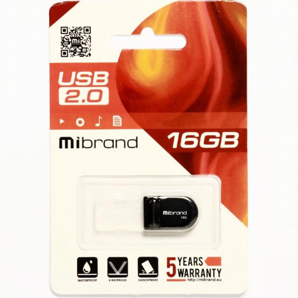 USB флеш накопитель Mibrand 64GB Scorpio Black USB 2.0 (MI2.0/SC64M3B) изображение 2