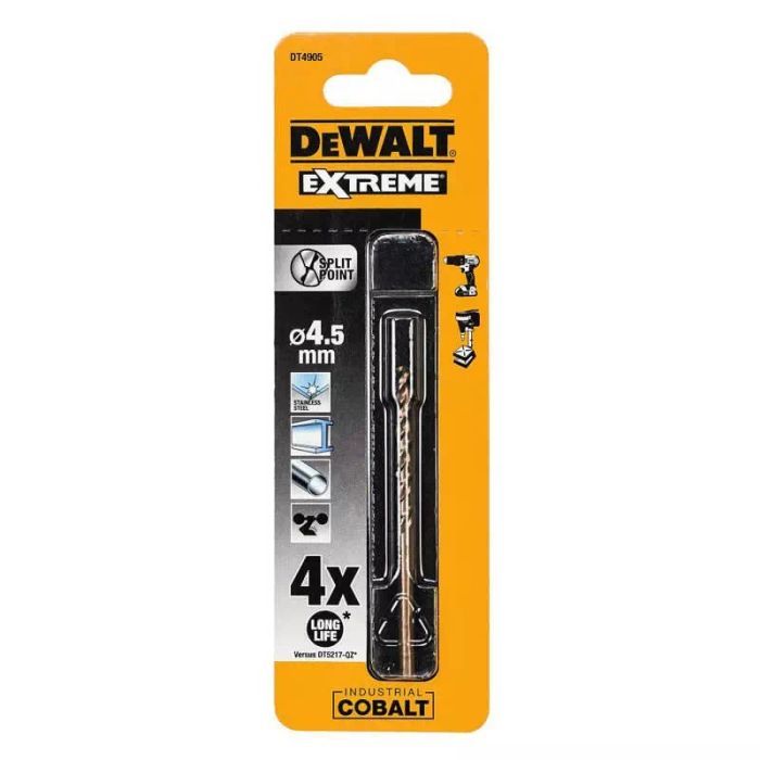 Свердло DeWALT EXTREME INDUSTRIAL COBALT HSS-CO, 10 х 133 х 84 мм (DT4914) зображення 3