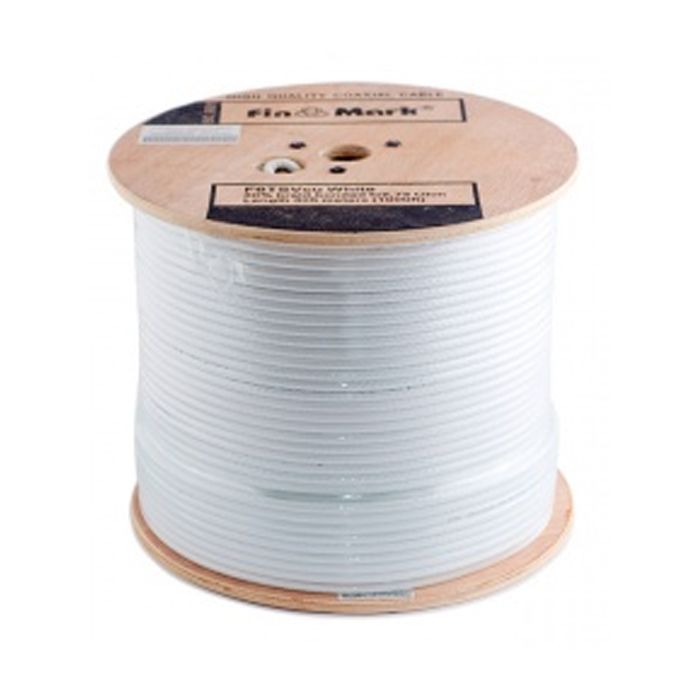 Кабель телевизионный FinMark RG-6 TRISHIELD, CU, 305м, white (F6TSVcu_305_white) изображение 2