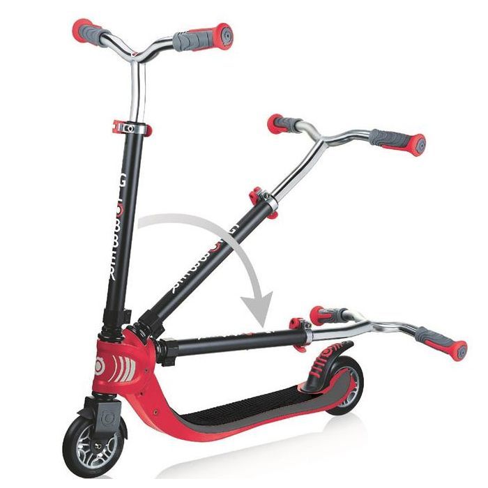 Самокат Globber Flow Foldable 125 черно-красный (473-102) изображение 3