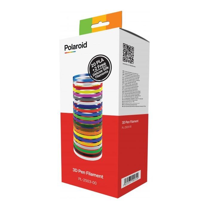 Стрижень для 3D-ручки Polaroid 1.75 мм PLA (22 кольори) (PL-2503-00)