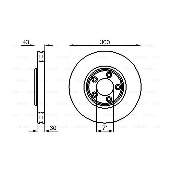 Тормозной диск Bosch 0 986 478 778 изображение 5