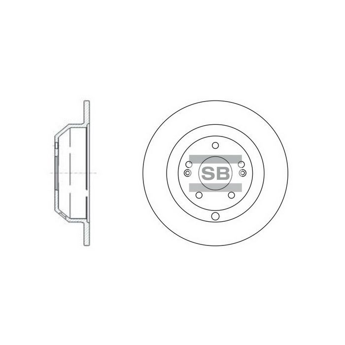 Тормозной диск HI-Q SD1072