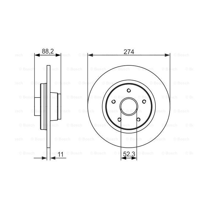 Тормозной диск Bosch 0 986 479 695 изображение 5