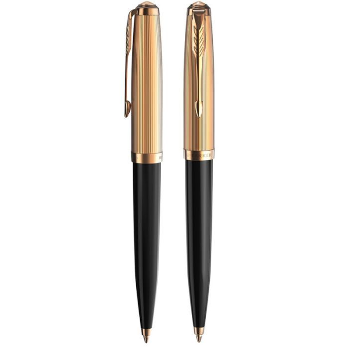 Ручка шариковая Parker PARKER 51 Premium Black GT BP (57 032) изображение 2