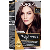 Краска для волос L'Oreal Paris Preference 5.21 - Глубокий светло-каштановый (3600522769224)