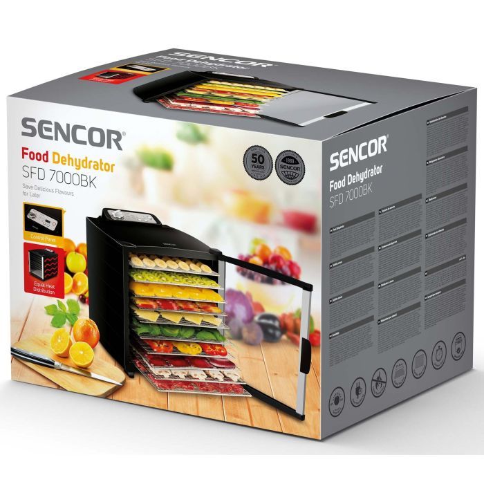 Сушка для овощей и фруктов Sencor SFD 7000BK изображение 12