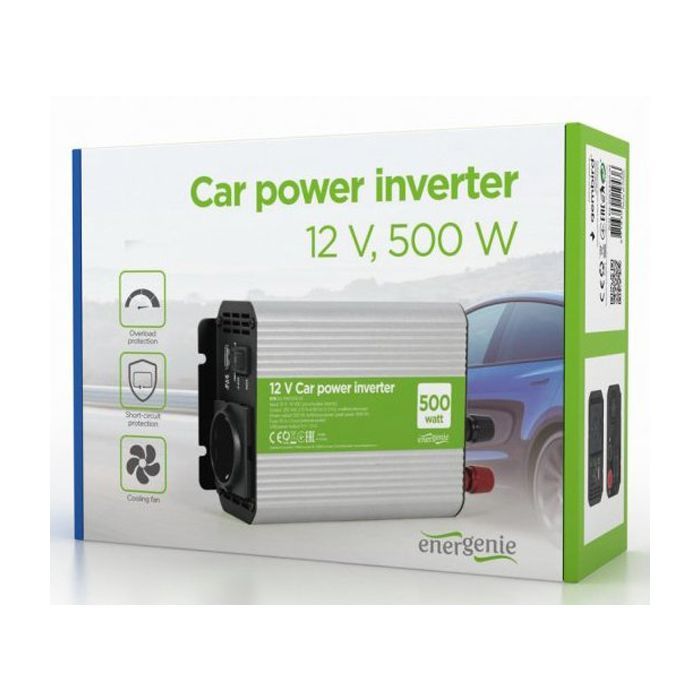 Автомобільний інвертор EnerGenie 12V/220V 500 Вт (EG-PWC500-01) зображення 4