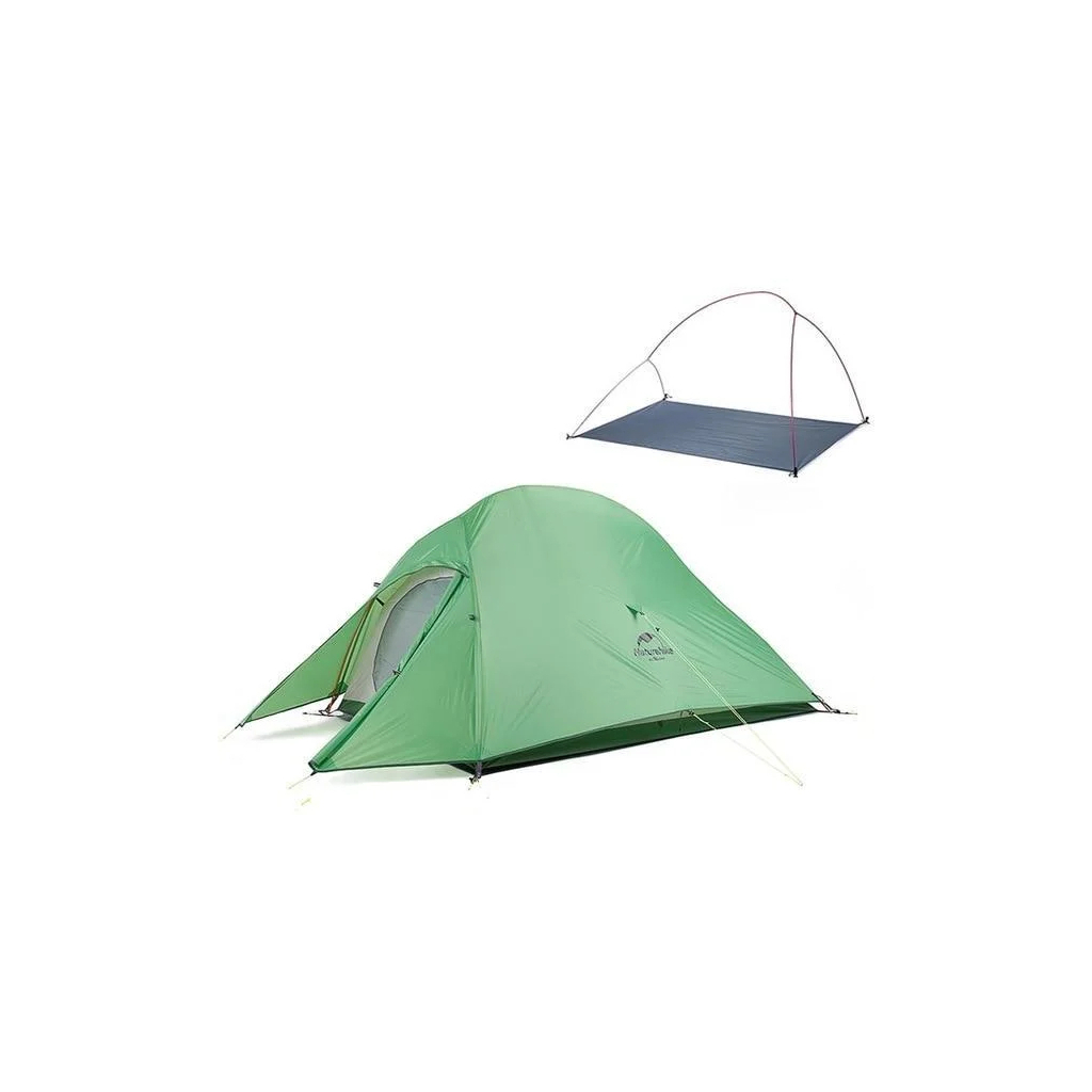 Палатка Naturehike Сloud Up 1 Updated NH18T010-T 210T Green (6927595730539) изображение 3
