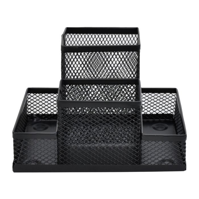 Настольный набор H-Tone металлический, 15,3х10,3х10 см, черный (SET-HT-JJ41208) изображение 2