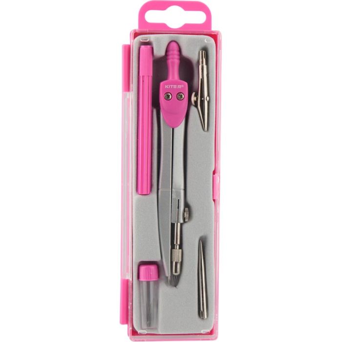 Готовальня Kite 5 предметов розовая (K18-384-10)