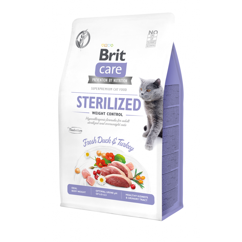Сухий корм для кішок Brit Care Cat GF Sterilized Weight Control 400 г (8595602540808)