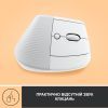Мышка Logitech Lift Vertical Ergonomic Wireless/Bluetooth White (910-006475) изображение 5