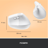 Мышка Logitech Lift Vertical Ergonomic Wireless/Bluetooth White (910-006475) изображение 9