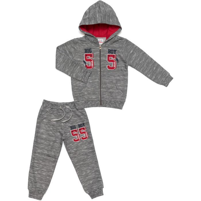 Спортивний костюм дитячий Breeze з капюшоном (9672-110B-gray)