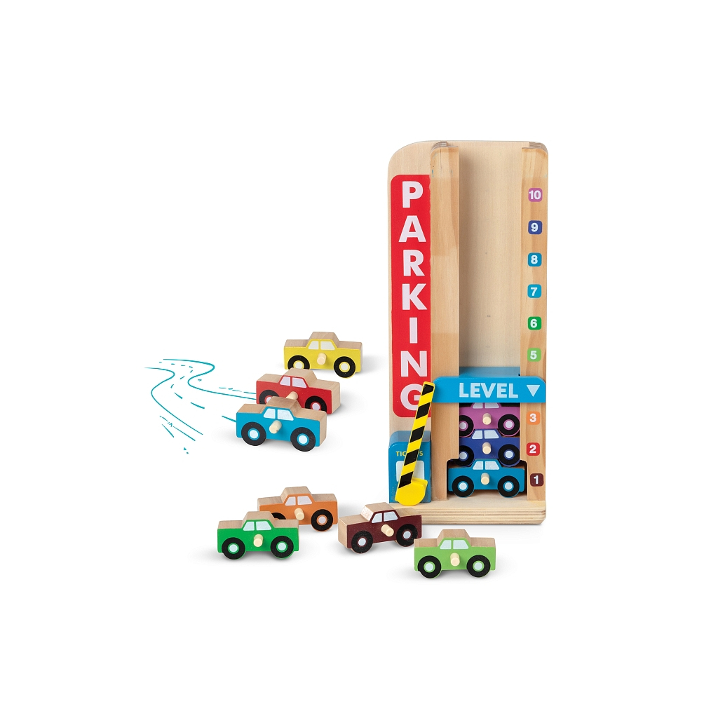 Игровой набор Melissa&Doug деревянный "Парковка и машинки" (MD15182) изображение 2