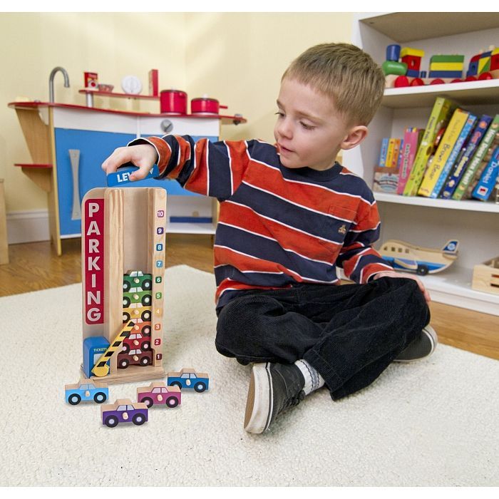 Ігровий набір Melissa&Doug дерев'яний "Паркування та машинки" (MD15182) зображення 4
