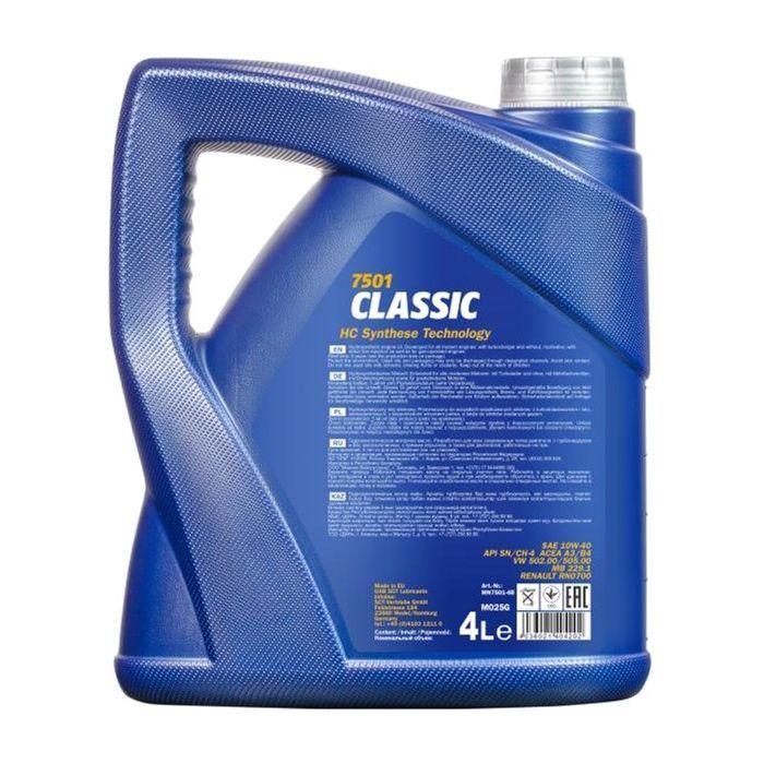 Моторное масло Mannol CLASSIC 1л 10W-40 (MN7501-1) изображение 2
