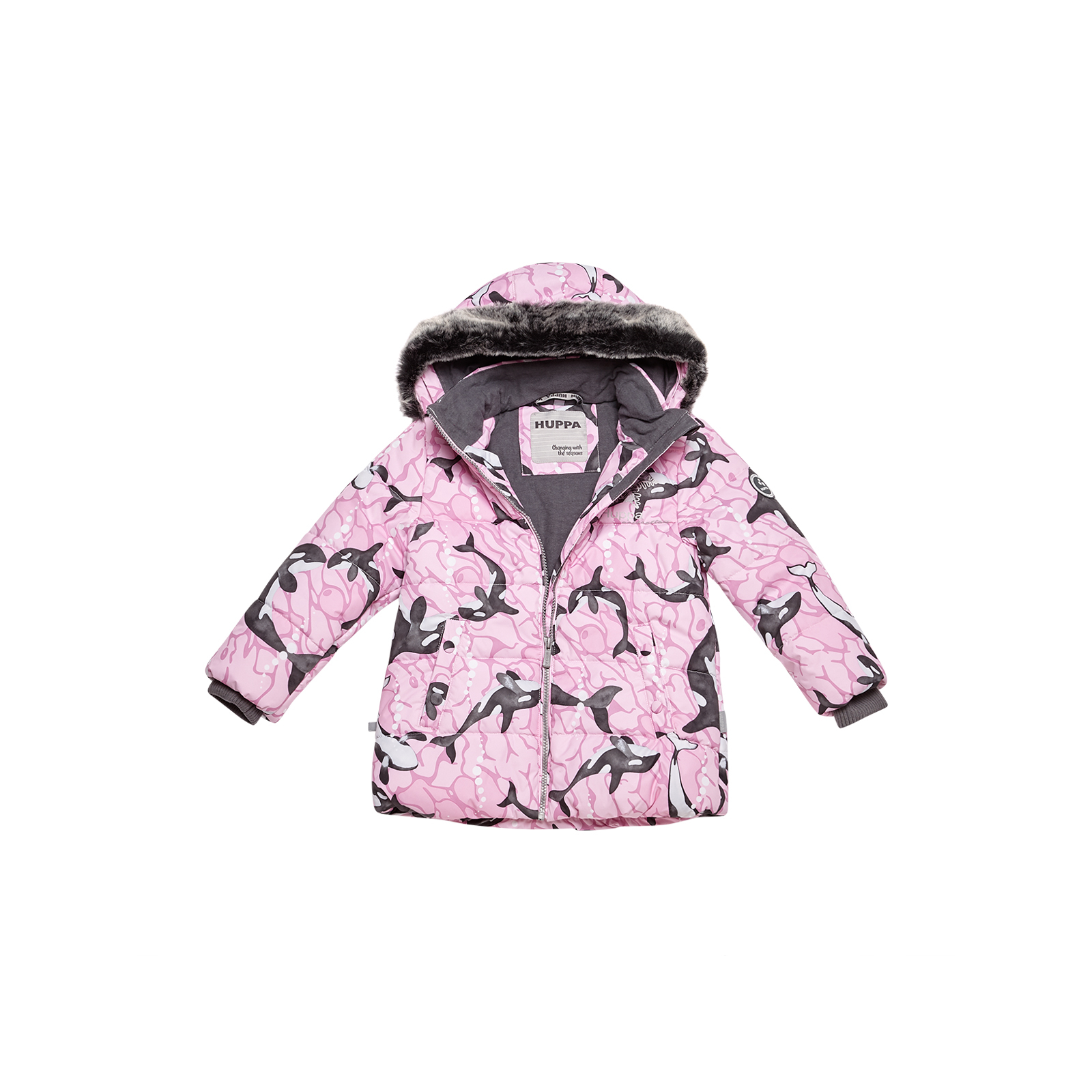 Куртка Huppa MELINDA 18220030 cветло-розовый с принтом 110 (4741468974699) изображение 3