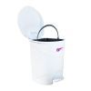 Контейнер для мусора Irak Plastik Bella №1 с педалью белый 12 л (4557) изображение 2