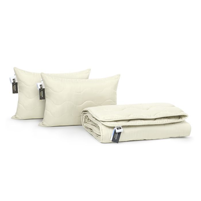 Ковдра MirSon Набір EcoSilk всесезонний №1662 Eco Light Krem Ковдра + поду (2200002655194) зображення 4