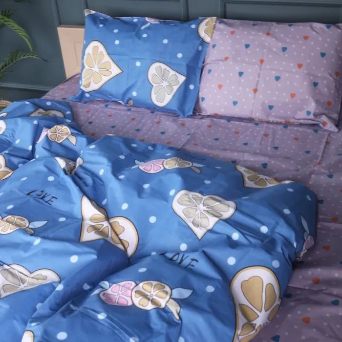 Постільна білизна MirSon Бязь Premium 17-0470 Love lemon Двоспальний (2200003337815)