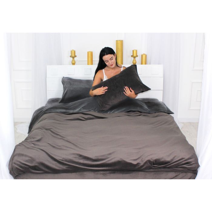 Постільна білизна MirSon Велюр Winter Frost 28-0005 + 28-0003 Anemone Velvet 200х220 (2200004009049) зображення 2