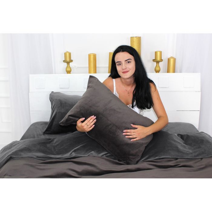 Постільна білизна MirSon Велюр Winter Frost 28-0005 + 28-0003 Anemone Velvet 200х220 (2200004009049) зображення 4