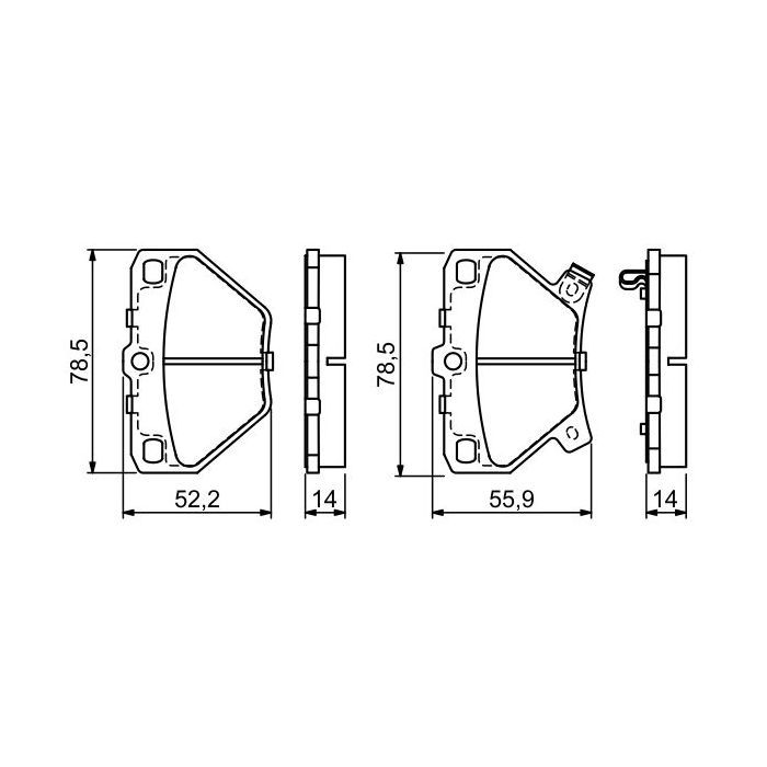Гальмівні колодки Bosch 0 986 424 630 зображення 2