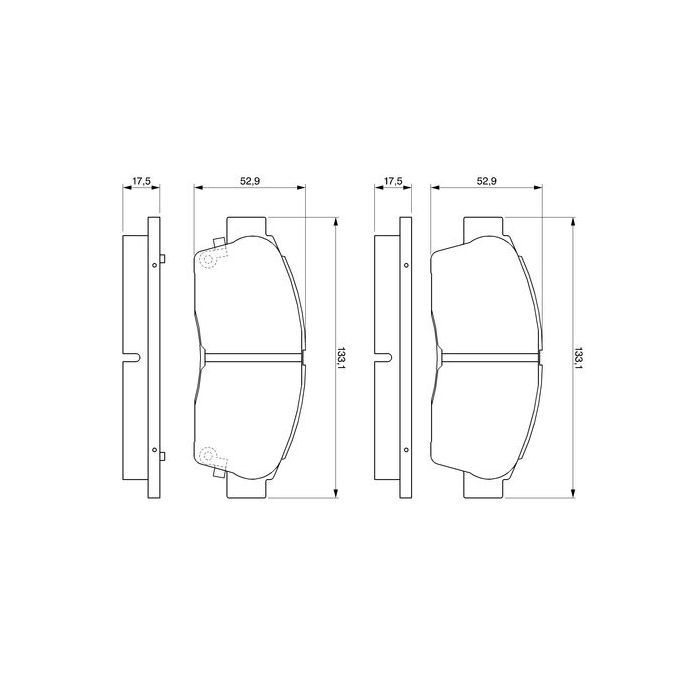 Гальмівні колодки Bosch 0 986 461 123